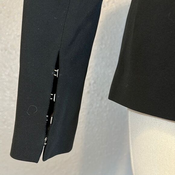 Jonathan Simkhai Black Fitted Blazer with Notched Lapels size 0 - Picture 7 of 17